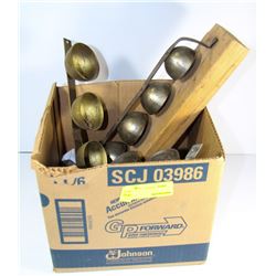 BOX OF VINTAGE BELLS