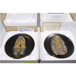 PAIR OF EGYPTIAN COLLECTOR PLATES INCLUDING
