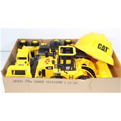 FLAT OF CATERPILLAR TOYS 2 NEW SOME WITH LIGHTS &