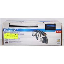 NEW MASTERCRAFT 20PC PRECISION DRIVER /SCREWDRIVER