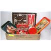 Image 1 : BOX OF VINTAGE COCA COLA COLLECTIBLES INCLUDING
