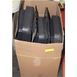7 BLACK PLASTIC ROOF VENTS 12"X12"