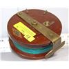 Image 1 : SOLID WOOD AND BRASS PEETZ SALMON REEL MADE IN