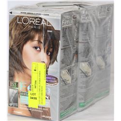 LOT OF 3 L'OREAL PARIS FERIA HI-LIFT BROWNS