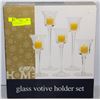 Image 1 : NEW LIFE HOME 5 PIECE GLASS VOTIVE HOLDER SET