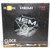 Image 1 : NEON ON THE EDGE HEMI CLOCK  2.5" W X14.75" H