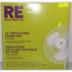 BRAND NEW IN BOX 16" OSCILLATING STAND FAN
