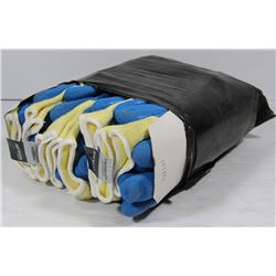 10 PACK OF RUBBER COATED WORK GLOVES