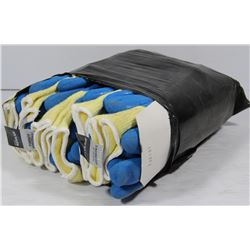 10 PACK OF RUBBER COATED WORK GLOVES