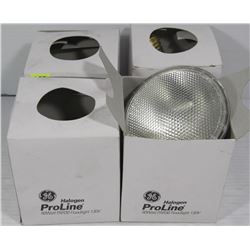 GE PROLINE 50 WATT HALOGEN FLOOD LIGHT X4