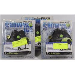 THREE PAIRS OF SNOW & ICE SLIP ON CLEATS - SIZE XS