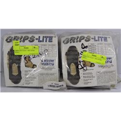 TWO PAIRS OF SNOW & ICE SLIP ON CLEATS - SIZE XS