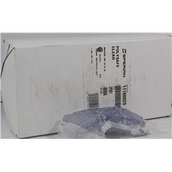 BOX OF 10 SPERIAN POLYSAFE CLEAR SAFETY GLASSES