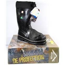 ACTON SIZE 9 STEEL-TOE PLATED OIL RESISTANT RUBBER