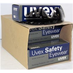 BOX OF 10 UVEX SO401 SAFETY GLASSES