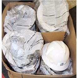 BOX OF NEW HARD HATS
