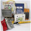 Image 1 : BOX WITH ASSORTED TOOLS INCL "THE CLUB" LIKE AUTO