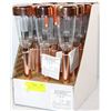 Image 1 : LOT OF 12 COPPER COLOURED SOLAR LED LIGHTS