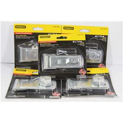 BOX OF 5 STANLEY KEY LOCKING HASPS