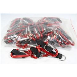 BAG OF RED UNIVERSAL KEYCHAIN CLIPS