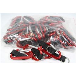 BAG OF RED UNIVERSAL KEYCHAIN CLIPS