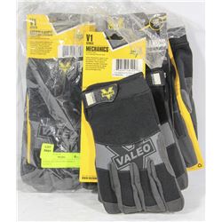 6-PACK OF VALEO MECHANICS GLOVES - SIZE XL