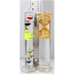 SET OF GALILEO THERMOMETER & TIMER