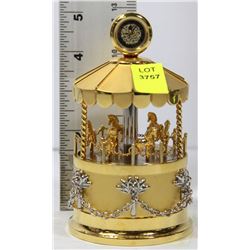 MUSICAL CAROUSEL CLOCK