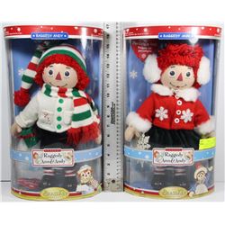 RAGGEDY ANN & ANDY BRASS KEEPSAKES PORCELAIN