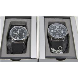 SET OF 2 HIS /HERS "PEPSI" COLLECTIBLE WATCHES