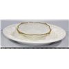 Image 1 : LARGE WHITE GLASS FRUIT PLATTER MOTIVE AND MILK
