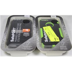 LOT OF 2 SAFEPORT RUGGED CASES FOR iPHONE 5