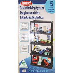 5 TIER RESIN SHELVING SYSTEM