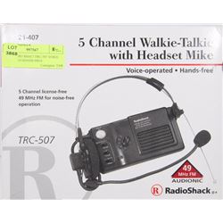 NEW RADIO SHACJ TRC-507 VOICE OPERATED HANDS FREE
