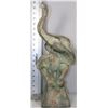 Image 1 : ESTATE GREEN AND GREY PORCELIAN ELEPHANT STATUE