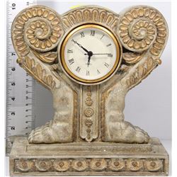 HEAVY QUARTZ MANTLE DECORATIVE CLOCK