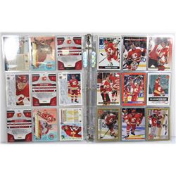 BINDER OF CALGARY FLAMES HOCKEY CARDS