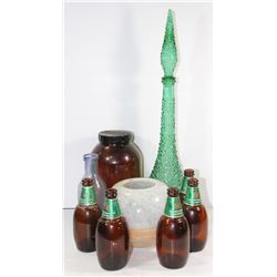 VINTAGE GLASS BUBBLE DECANTER & COLLECTOR