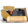 Image 1 : LOT OF LEATHER - SOME WITH LEATHER WORK DONE