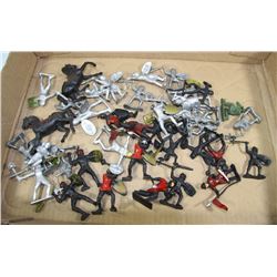 FLAT OF ARMY/KNIGHT FIGURES - 2-1/2" TALL