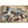 Image 1 : FLAT OF ARMY/KNIGHT FIGURES - 2-1/2" TALL