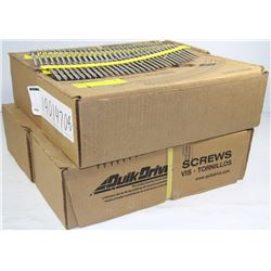 4 NEW BOXES OF SCREWS INCL. 3 OF #9X2/1/2" COMPOSI