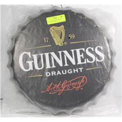 1759 GUINNESS DRAUGHT BEER BOTTLE WALL SIGN 14" D