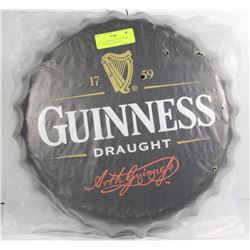 1759 GUINNESS DRAUGHT BEER BOTTLE WALL SIGN 14" D