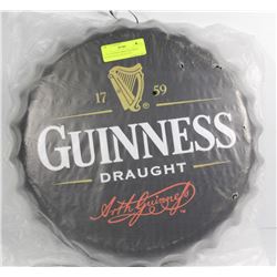1759 GUINNESS DRAUGHT BEER BOTTLE WALL SIGN 14" D