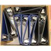 Image 1 : BOX OF ASSORTED TWELVE 2" D RING BINDERS