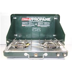 COLEMAN 2 BURNER PROPANE CAMPING STOVE