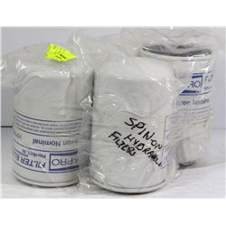 LOT OF FOUR 3/4" SPIN ON HYDRAULIC FILTERS