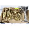 Image 1 : VINTAGE BRASS VASES & CANDLE STICK HOLDERS WITH