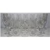 Image 1 : BOX OF ASSORTED CRYSTAL WINE GLASSES